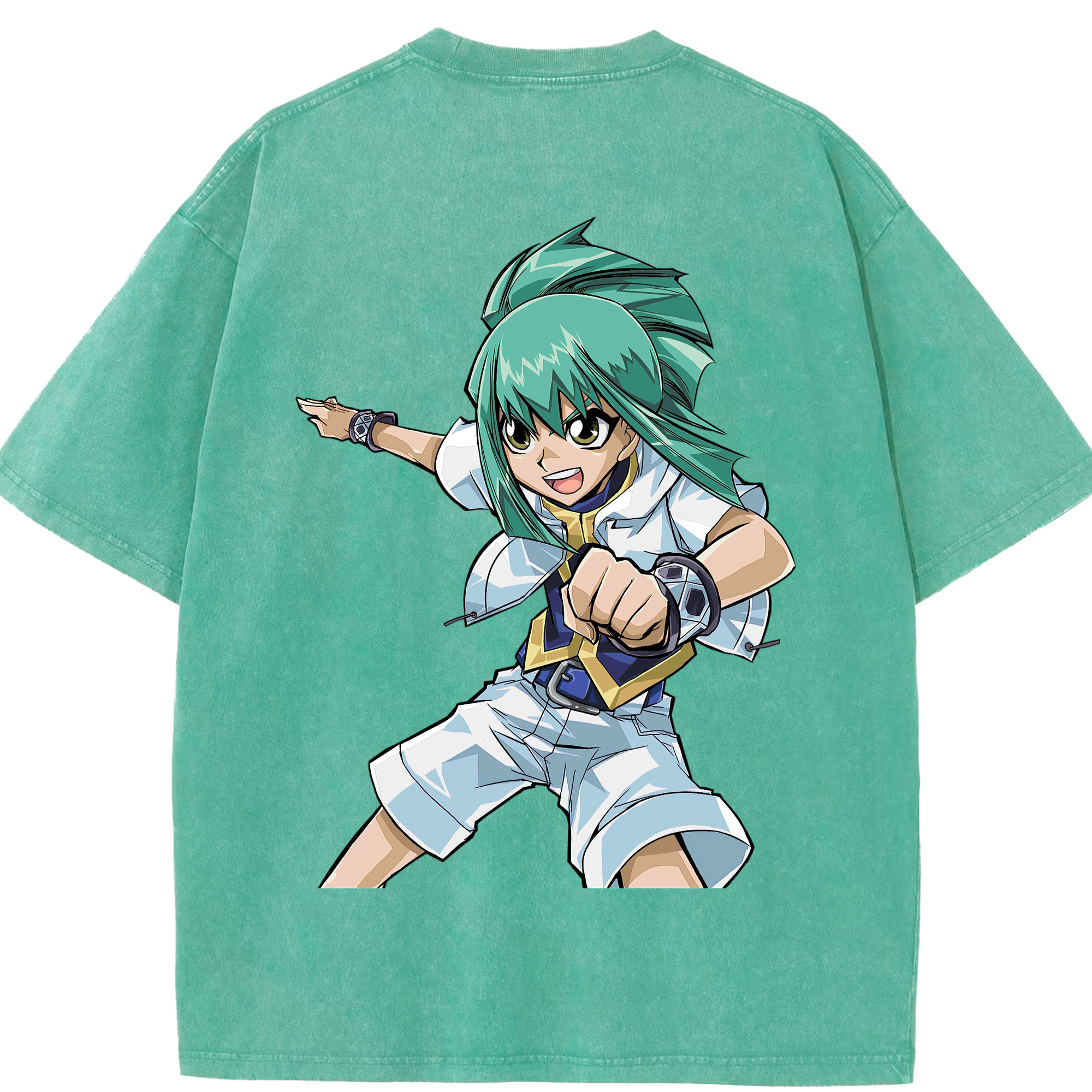 （画像用） 遊☆戯☆王 Yu-Gi-Oh! 綿100% ヴィンテージ風 半袖Tシャツ（背面プリント）